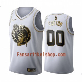NBA Boston Celtics Trikot Benutzerdefinierte Nike 2019-2020 Weiß Golden Edition Swingman - Herren